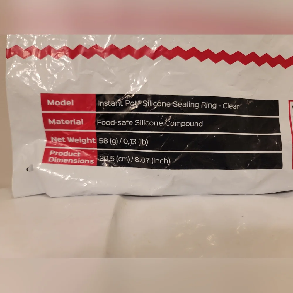 Instant Pot Silicone Sealing Clear ring replacement